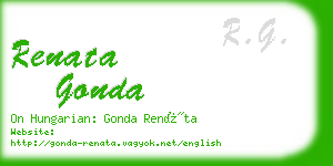 renata gonda business card